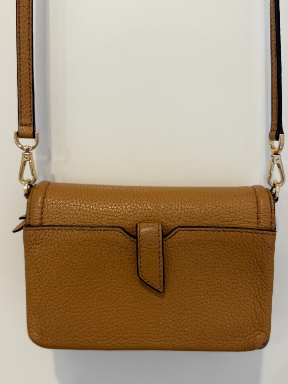 Michael Kors Pebbled Leather Wallet Crossbody โ Luggage Tan ๐ - Picture 3 of 8